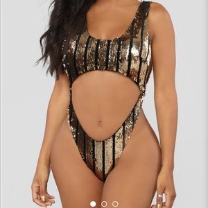 Gold Sparkly swimsuit